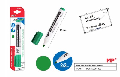 [8435250993383] PENNARELLO LAVAGNA PUNTA TONDA 2/3MM VERDE