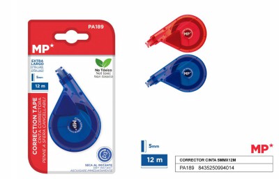 [8435250994014] CORRETTORE A NASTRO 5MMX12M COL. ASS.