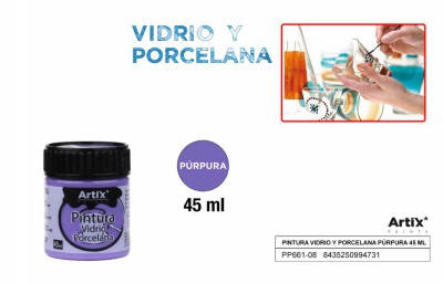 [8435250994731] ARTIX PITTURA PER CERAMICA/VETRO 45ML VIOLA