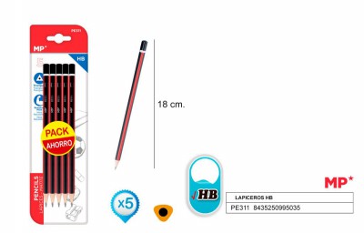 [8435250995035] MATITA HB TRIANGOLARE 5PZ