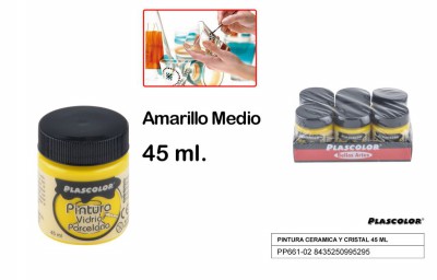 [8435250995295] ARTIX PITTURA PER CERAMICA/VETRO 45ML GIALLO