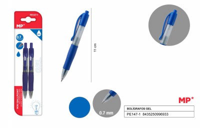 [8435250996933] PENNA GEL MINI 0.5MM 2PZ BLU