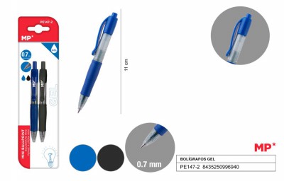 [8435250996940] PENNA GEL MINI 0.5MM 2PZ B/N