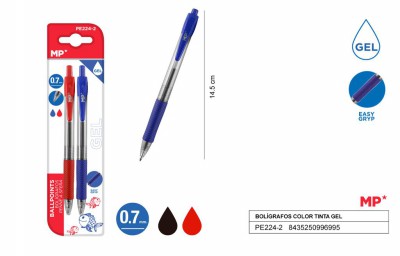 [8435250996995] PENNA GEL A SCATTO 0.7MM 2PZ B/R