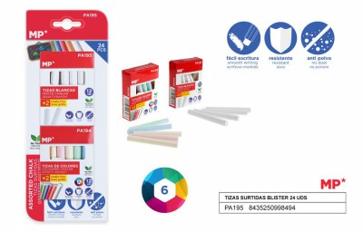 [8435250998494] GESSETTI ASSORTITI PER LAVAGNA 24PZ