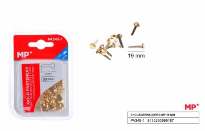 [8435250999187] FERMACAMPIONI 19MM 30PZ ORO