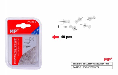 [8435250999224] SPILLI CARTOGRAFICI 11MM 40PZ TRASP