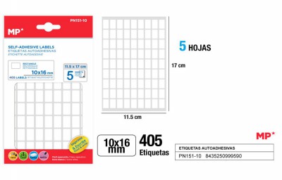 [8435250999590] ETICHETTE ADESIVE STAMPABILI 16*10MM 405PZ BIAN