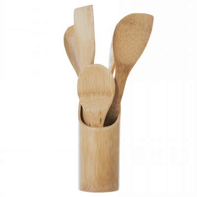 [8435269908316] SET UTENSILI DA CUCINA IN BAMBOO