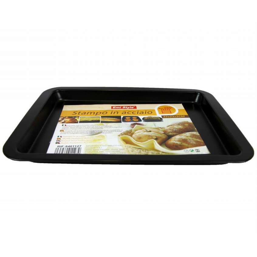 [8435269911279] TEGLIA DA FORNO QUADRATA 0.4MM 295G K49