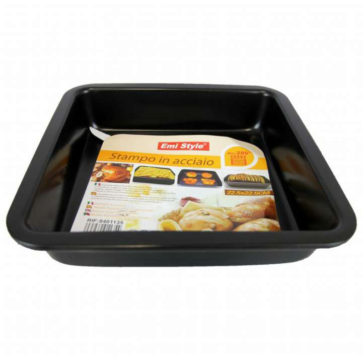 [8435269911354] TEGLIA DA FORNO QUADRATA O.4MM