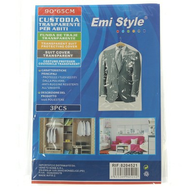 [8435269945212] CUSTODIA TRASPARENTE PER ABITI 90*65CM 3PZ