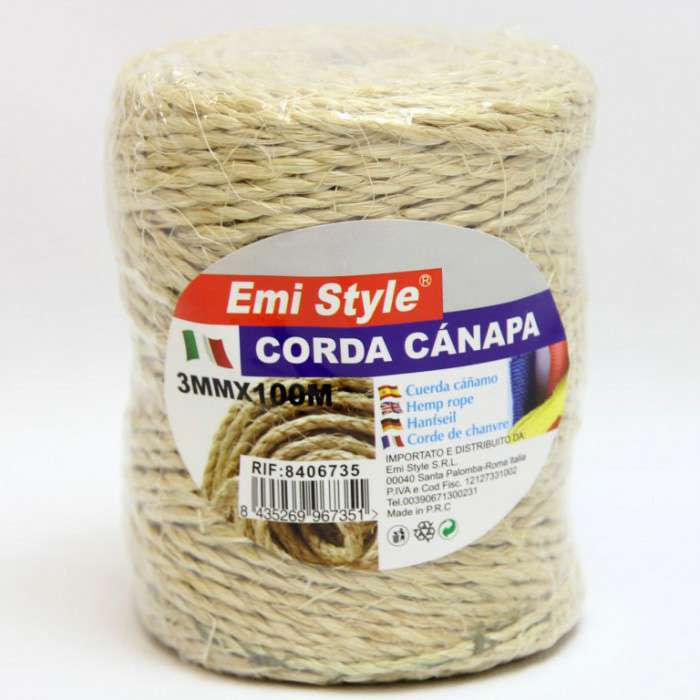 [8435269967351] CORDA DI CANAPA 3MM*100M