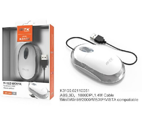 [8435350733902] OPTICO MOUSE WHITE DINKER