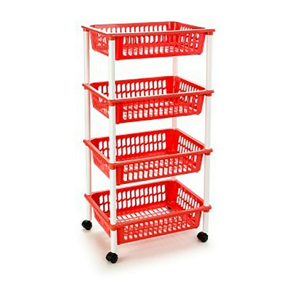 [8435421806917] CARRELLO A 4 PIANI ROSSO