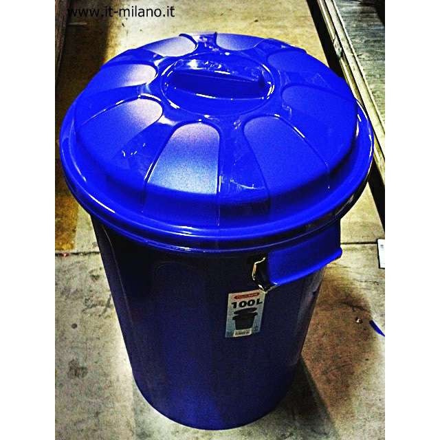 [8435421828353] CUBO DI BIDONE 100LT BLU