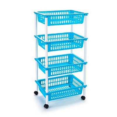 [8435421829350] CARRELLO A 4 PIANI BLU CHIARO