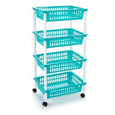[8435421829374] CARRELLO A 4 PIANI TURCHESE