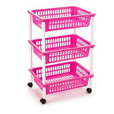 [8435421829381] CARRELLO A 3 PIANI ROSA