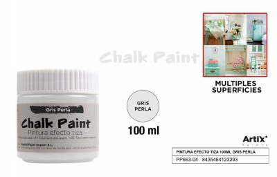 [8435464123293] ARTIX PITTURA EFFETTO GESSO 100ML GRIGIO PERLA