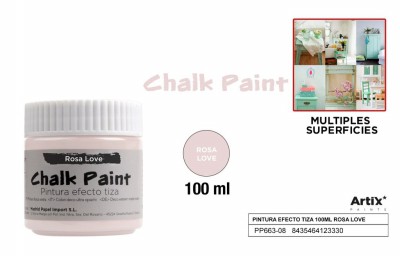 [8435464123330] ARTIX PITTURA EFFETTO GESSO 100ML ROSA