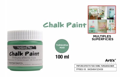 [8435464123439] ARTIX PITTURA EFFETTO GESSO 100ML TURCHESE MARINO