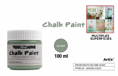 [8435464123453] ARTIX PITTURA EFFETTO GESSO 100ML VERDE OLIVA