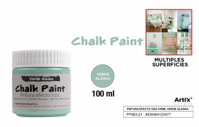 [8435464123477] ARTIX PITTURA EFFETTO GESSO 100ML VERDE ALASKA