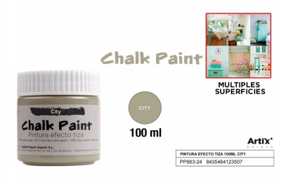 [8435464123507] ARTIX PITTURA EFFETTO GESSO 100ML GRIGIO CITTA