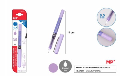 [8435464124757] PENNA AD INCHIOSTRO LIQUIDO VIOLA PUNTA FINE