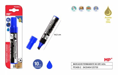 [8435464125709] MARCATORE PERM PUNTA SCALPELLO 10MM BLU