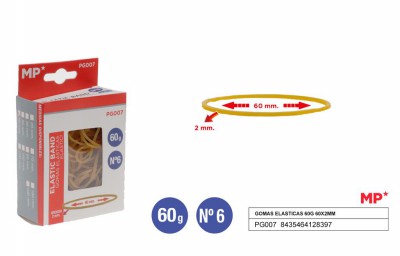 [8435464128397] ELASTICI 60X2MM CONF. 60G
