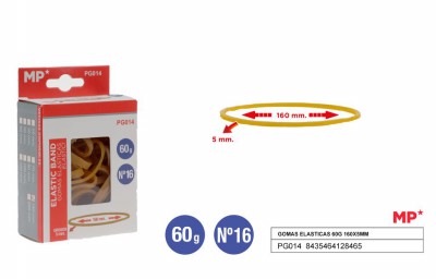 [8435464128465] ELASTICI 160X5MM CONF. 60G