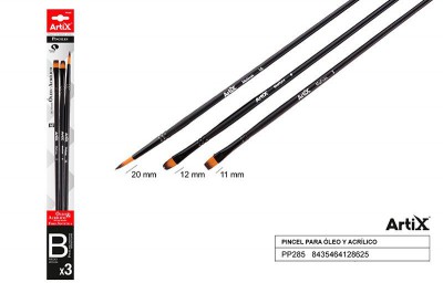 [8435464128625] ARTIX PENNELLI PROF PIATTI/TONDI 3PZ ASSORT
