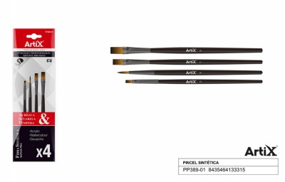 [8435464133315] ARTIX SET PENNELLI PROF 20.5CM 4PZ ASSORT