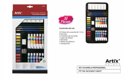 [8435464134657] ARTIX SET ACQUERELLI PROF 31PZ ASSORT