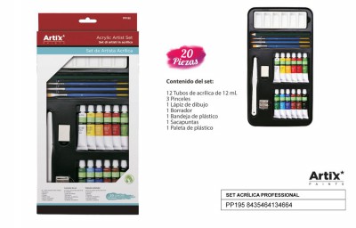 [8435464134664] ARTIX SET ACRILICI PROF 20PZ ASSORT