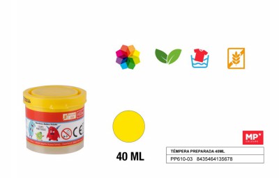 [8435464135678] TEMPERA IN VASETTO GIALLO 40ML