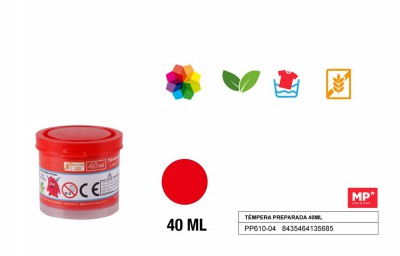 [8435464135685] TEMPERA IN VASETTO ROSSO 40ML