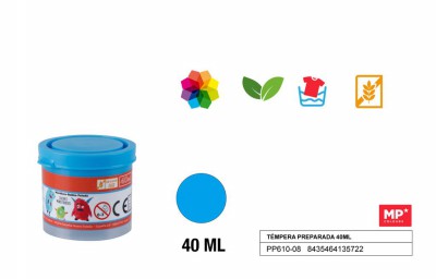 [8435464135722] TEMPERA IN VASETTO CIANO 40ML
