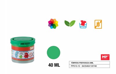 [8435464135746] TEMPERA IN VASETTO VERDE CHIARO 40ML