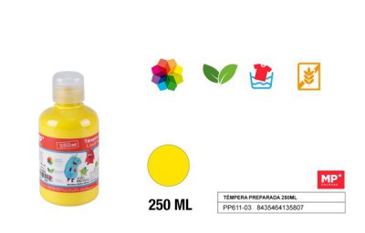 [8435464135807] TEMPERA IN BOTTIGLIA GIALLO 250ML