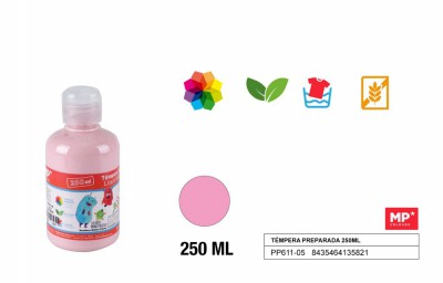 [8435464135821] TEMPERA IN BOTTIGLIA ROSA 250ML
