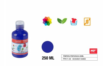 [8435464135869] TEMPERA IN BOTTIGLIA BLU 250ML