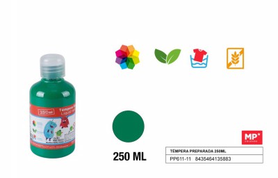 [8435464135883] TEMPERA IN BOTTIGLIA VERDE 250ML
