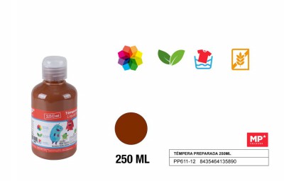 [8435464135890] TEMPERA IN BOTTIGLIA MARRONE 250ML