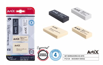 [8435464136552] ARTIX GOMME ASSORTITE PER DISEGNI ARTISTICI 4PZ