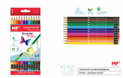 [8435464147855] MATITE COLORATE CANCELLABILI CONF. 12 COLORI