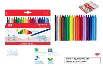 [8435464150268] PASTELLI A CERA TONDO CONF. 24 COLORI