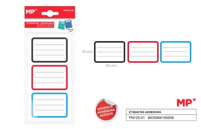 [8435464155058] ETICHETTE ADESIVE PERSONALIZZABILI 65X45MM